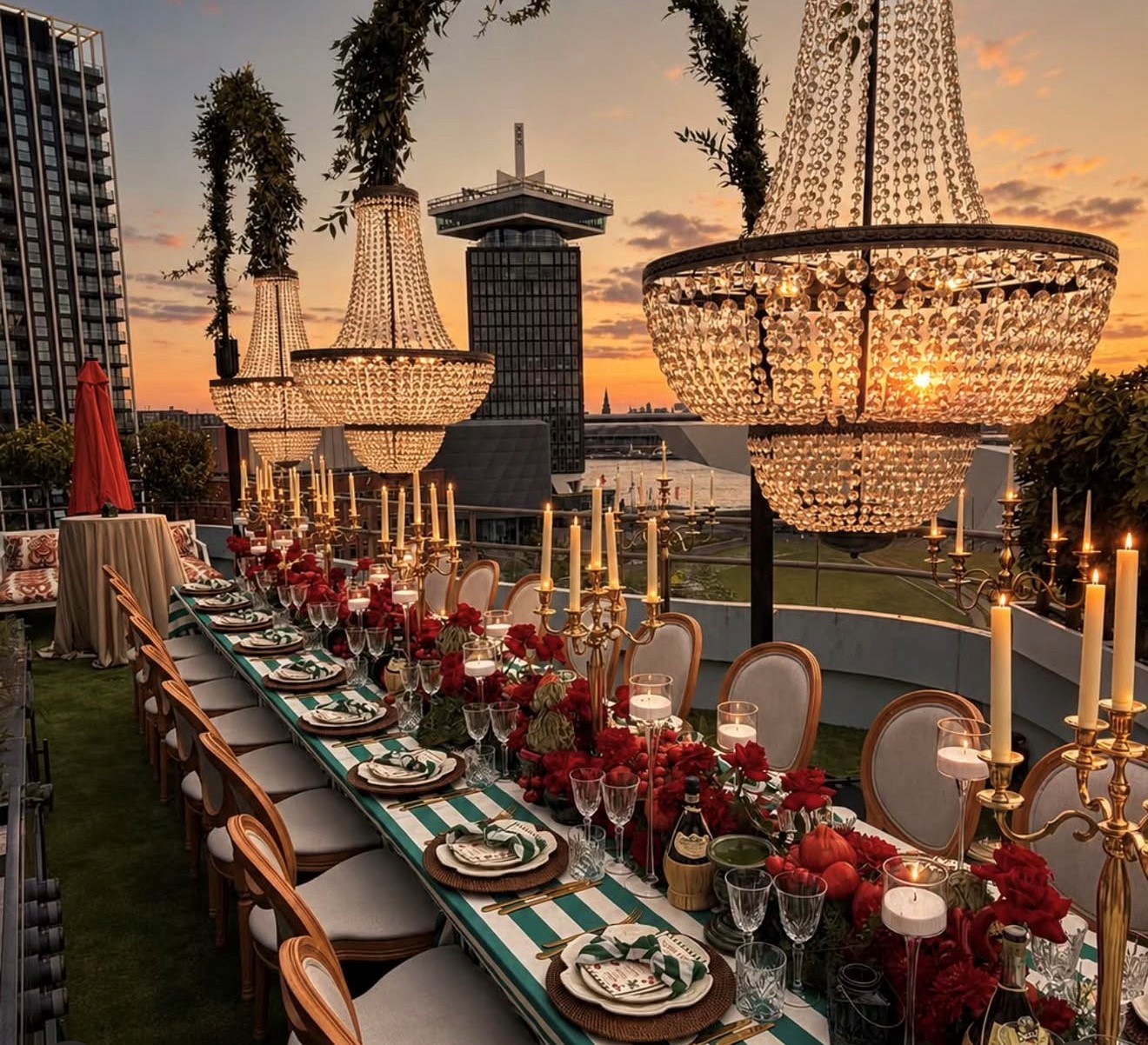 Private diner Amsterdam kroonluchter bogen